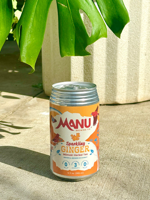 Ginger Sparkling Māmaki 12 Pack