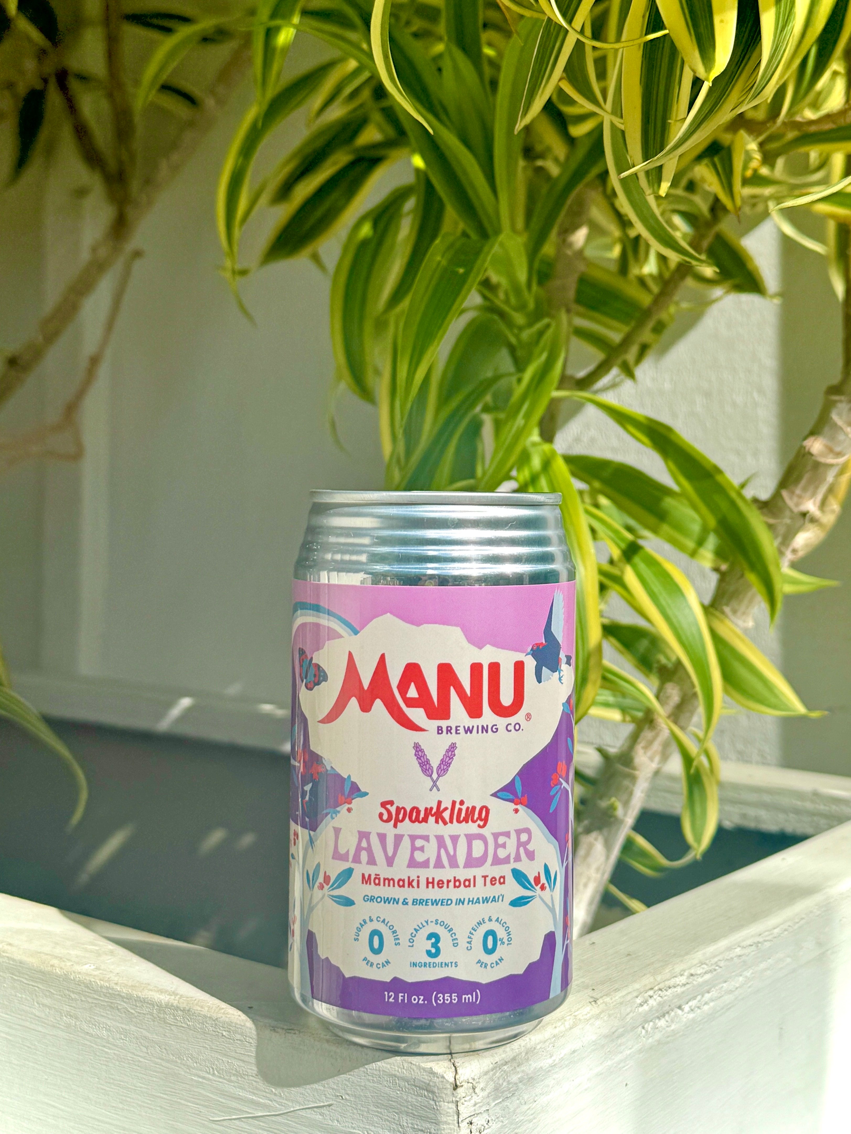 Lavender Sparkling Māmaki 12 Pack – Manu Brewing Co.